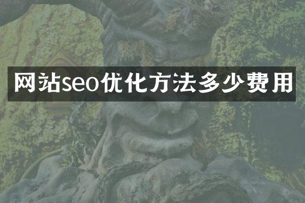 网站seo优化方法多少费用