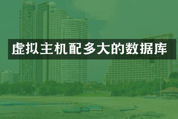 虚拟主机配多大的数据库