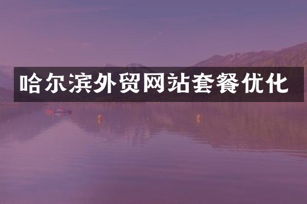 哈尔滨外贸网站套餐优化