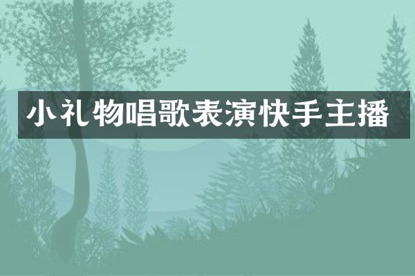 小礼物唱歌表演快手主播