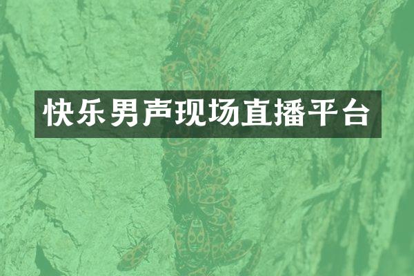 快乐男声现场直播平台