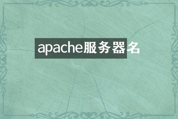 apache服务器名
