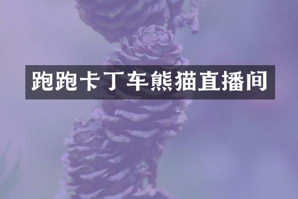 跑跑卡丁车熊猫直播间