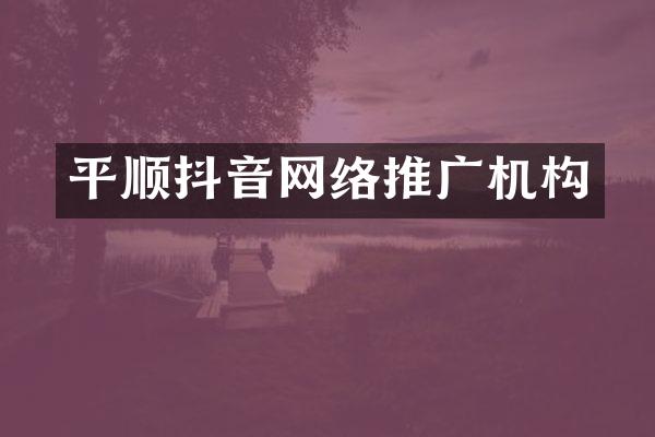 平顺抖音网络推广机构