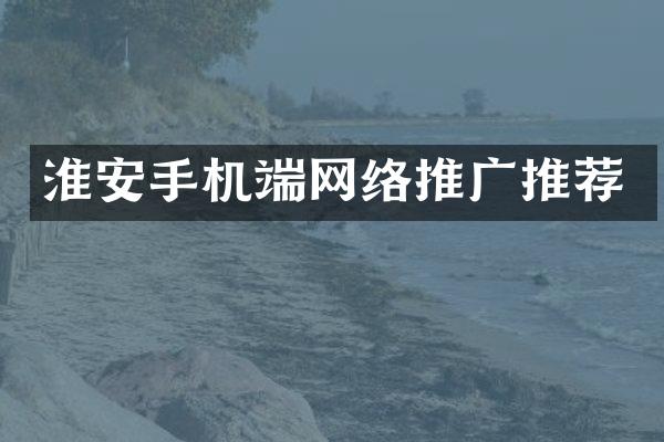 淮安手机端网络推广推荐