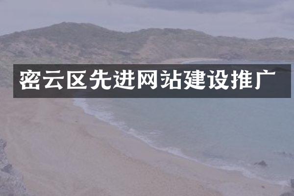 密云区先进网站建设推广