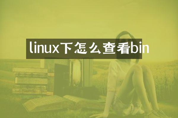 linux下怎么查看bin