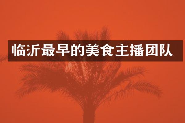 临沂最早的美食主播团队