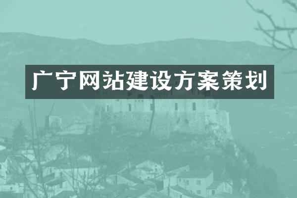 广宁网站建设方案策划