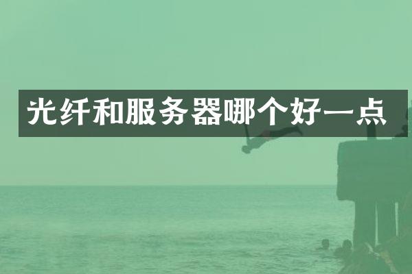 光纤和服务器哪个好一点