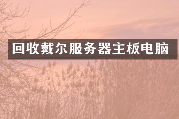 回收戴尔服务器主板电脑