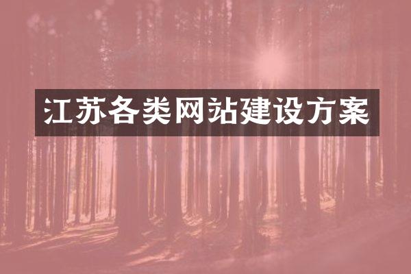 江苏各类网站建设方案