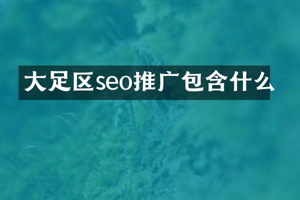 大足区seo推广包含什么