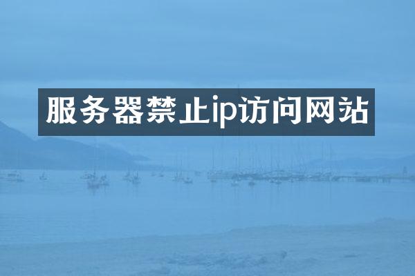 服务器禁止ip访问网站