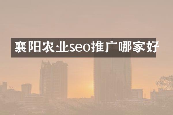 襄阳农业seo推广哪家好