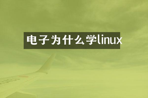 电子为什么学linux