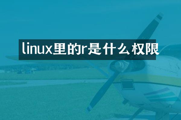 linux里的r是什么权限