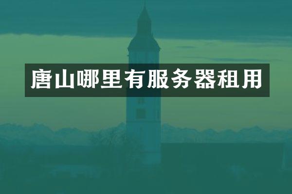 唐山哪里有服务器租用