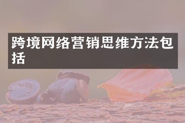 跨境网络营销思维方法包括