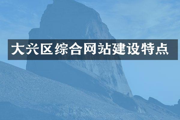 大兴区综合网站建设特点