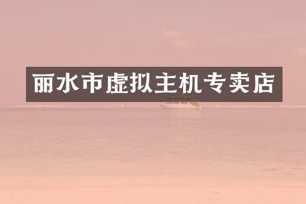 丽水市虚拟主机专卖店
