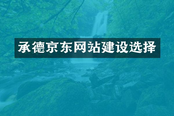 承德京东网站建设选择