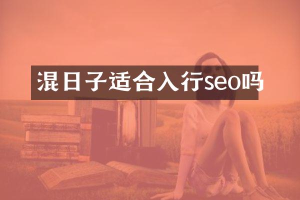 混日子适合入行seo吗