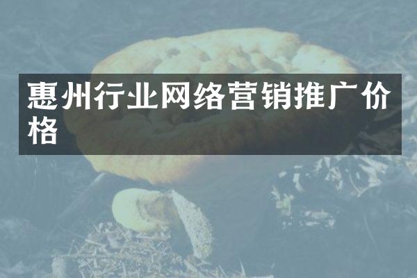 惠州行业网络营销推广价格