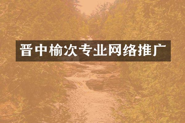 晋中榆次专业网络推广