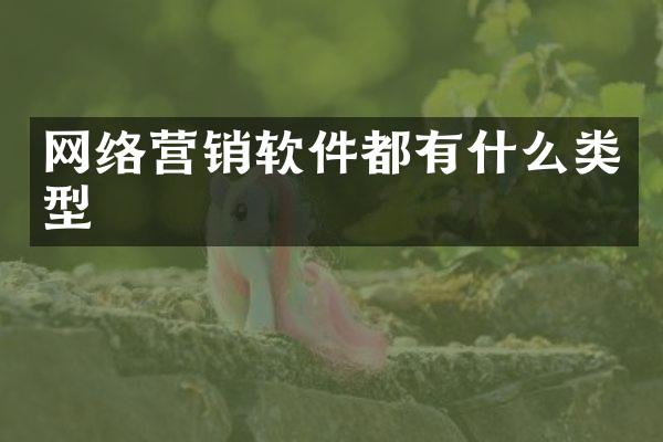 网络营销软件都有什么类型