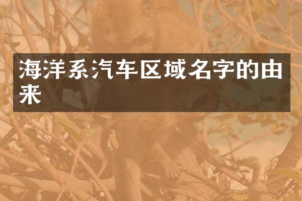 海洋系汽车区域名字的由来