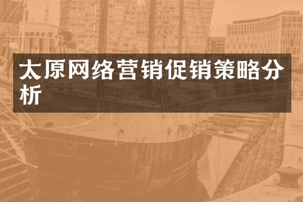 太原网络营销促销策略分析