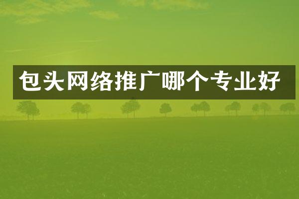 包头网络推广哪个专业好
