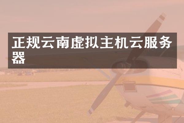 正规云南虚拟主机云服务器