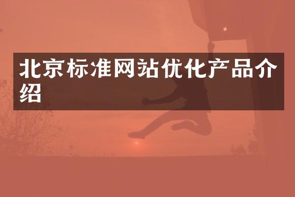 北京标准网站优化产品介绍