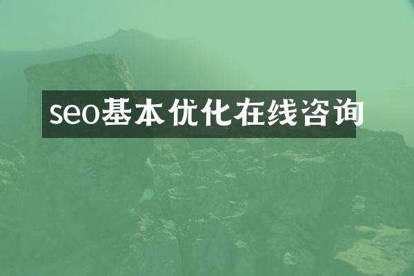 seo基本优化在线咨询
