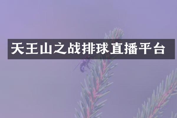 天王山之战排球直播平台