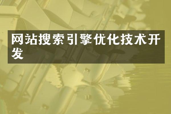 网站搜索引擎优化技术开发