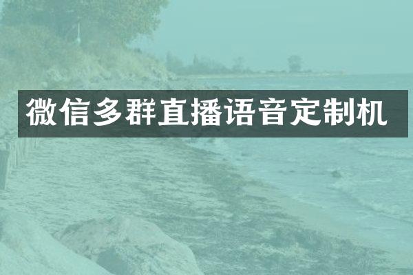 微信多群直播语音定制机