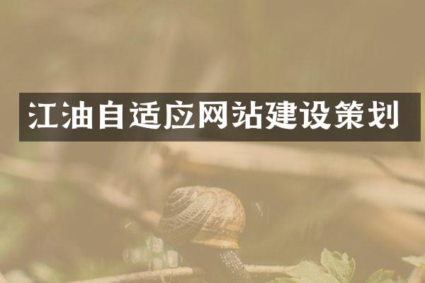 江油自适应网站建设策划