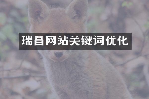 瑞昌网站关键词优化