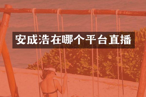 安成浩在哪个平台直播
