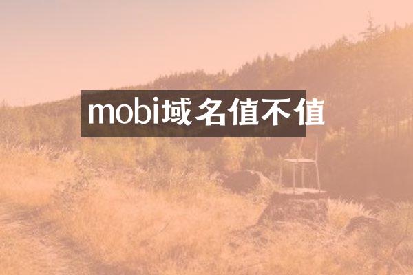 mobi域名值不值
