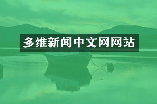 多维新闻中文网网站