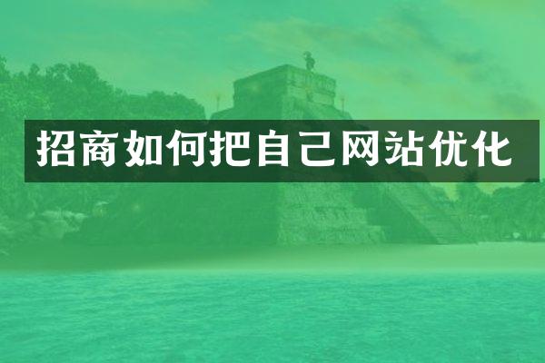 招商如何把自己网站优化