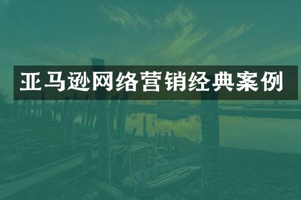 亚马逊网络营销经典案例