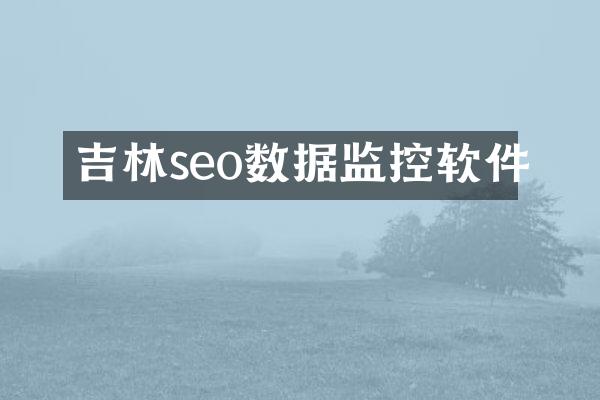 吉林seo数据监控软件