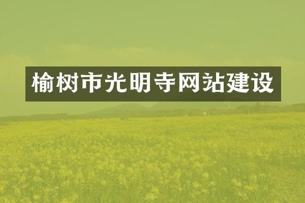 榆树市光明寺网站建设