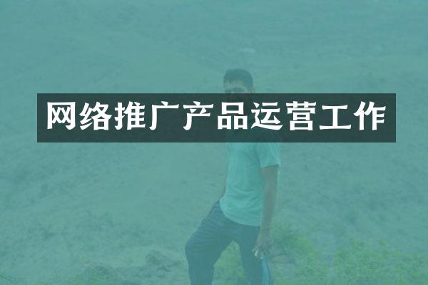 网络推广产品运营工作