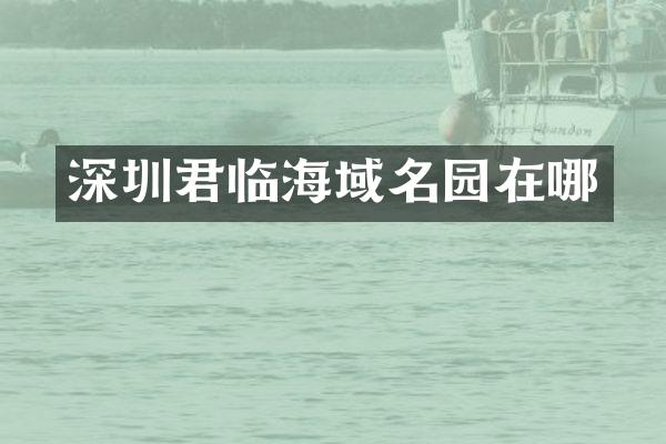 深圳君临海域名园在哪